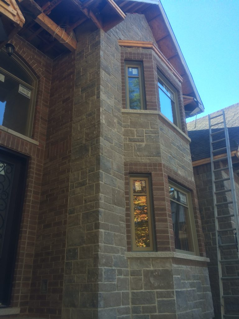 Close Up Windows of New Stone House